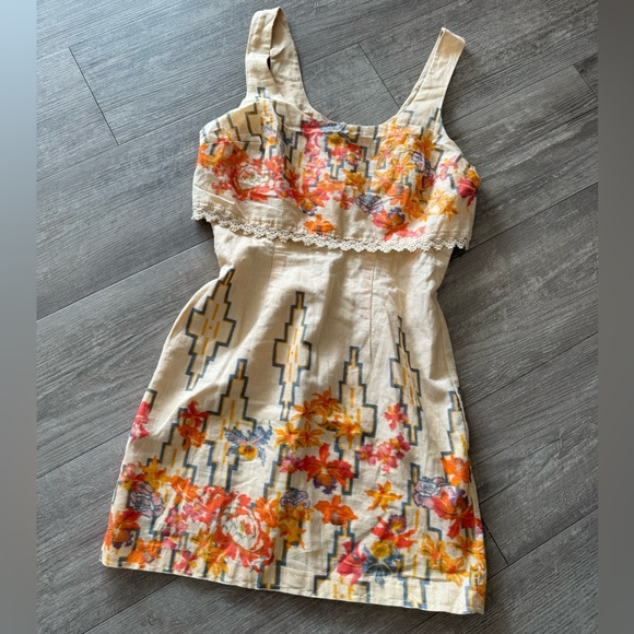 LAST PRICE🍒🤍 FREE PEOPLE the Big Bang metallic tea combo mini dress 🤍 - Picture 5 of 14